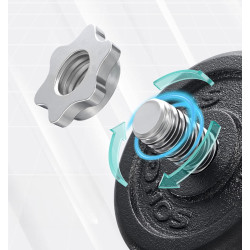 Набор гантели-штанга 2в1 Songmics SYL20LBKV1 20kg (Ink Black) Thumb