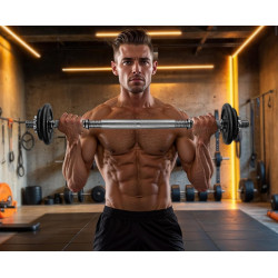 Набор гантели-штанга 2в1 Songmics SYL20LBKV1 20kg (Ink Black) Thumb