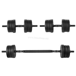 Гантели-штанга 2в1 Spokey Pondus 2x10kg (Black)