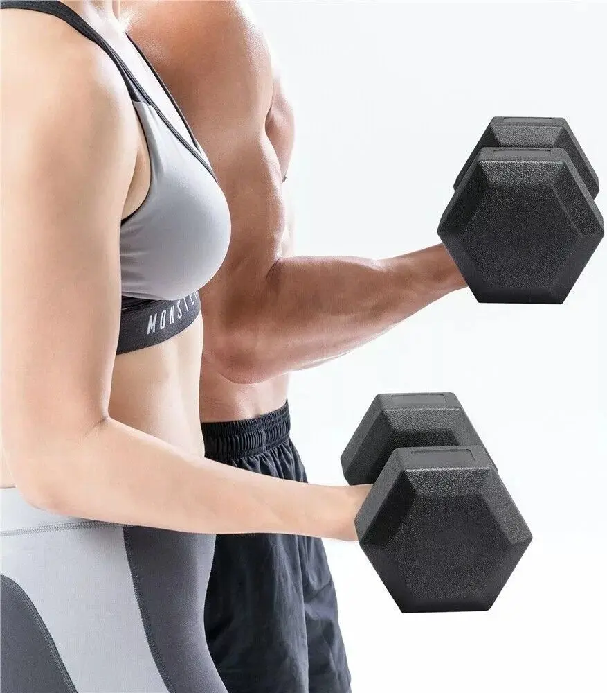 Гантель гексагональная Sport STI1730 10kg (Black) - 3