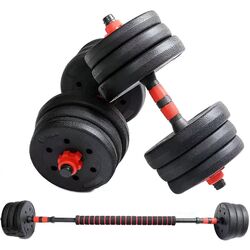 Набор гантели + штанга Sport STI1738 20kg (Black/Red)