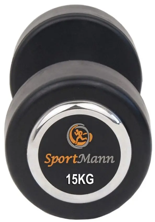 Gantera Sportmann Deluxe 15kg (Black/Chrome) - 2