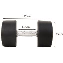 Gantera Sportmann Deluxe 22.5kg (Black/Chrome) Thumb