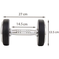 Gantera Sportmann Deluxe 7.5kg (Black/Chrome) Thumb