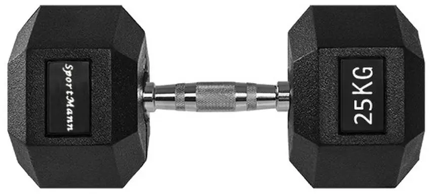 Gantera Sportmann SM1183 25kg (Black/Chrome)