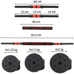 Set gantere + halteră Sportmann SHG07 20kg Thumb
