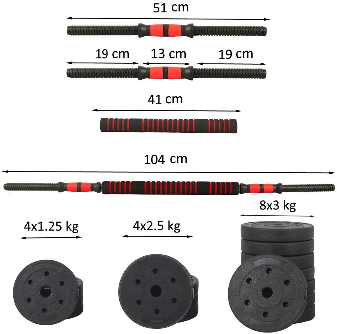 Набор гантели + штанга Sportmann SHG07 40kg