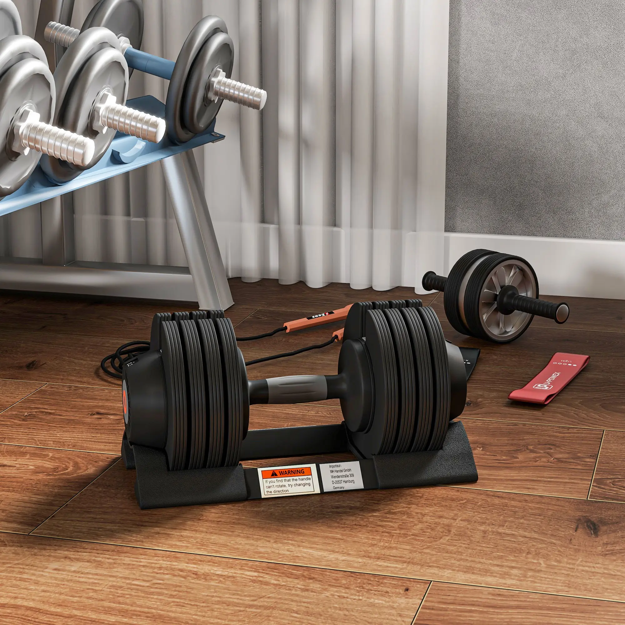 Gantera Sportnow A91-335V02BK 24kg (Black) - 4