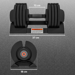 Gantera Sportnow A91-335V02BK 24kg (Black) Thumb