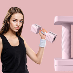 Gantere reglabile SportNow A91-348V00PK 2x5kg (Pink) Thumb