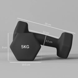 Gantera Sportnow A91-315V04BK 2x5kg (Black) Thumb