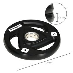 Set discuri Sportnow A91-254V00BK 5kg (Black) Thumb