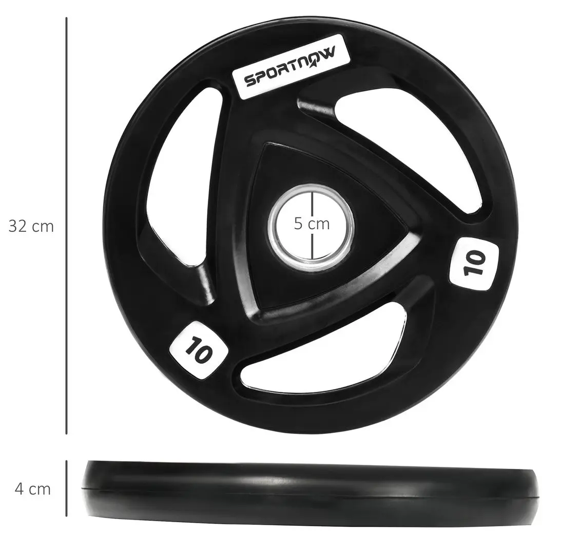 Set discuri Sportnow A91-254V03BK 10kg (Black)