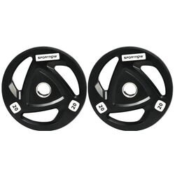 Set discuri Sportnow A91-254V06BK 20kg (Black)