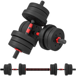 Набор гантелей + штанга Sportnow A91-143V01BK 20kg (Black)