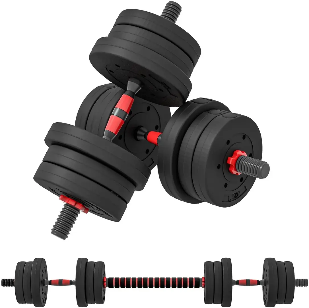 Набор гантелей + штанга Sportnow A91-143V01BK 20kg (Black)