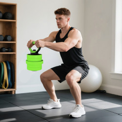Set gantere + haltera Sportnow A91-287V00GN 20kg (Green) Thumb