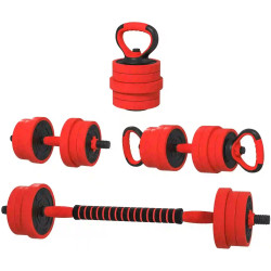 Набор гантелей + штанга Sportnow A91-287V02RD 30kg (Red) Thumb
