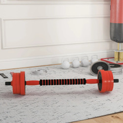 Набор гантелей + штанга Sportnow A91-287V02RD 30kg (Red) Thumb