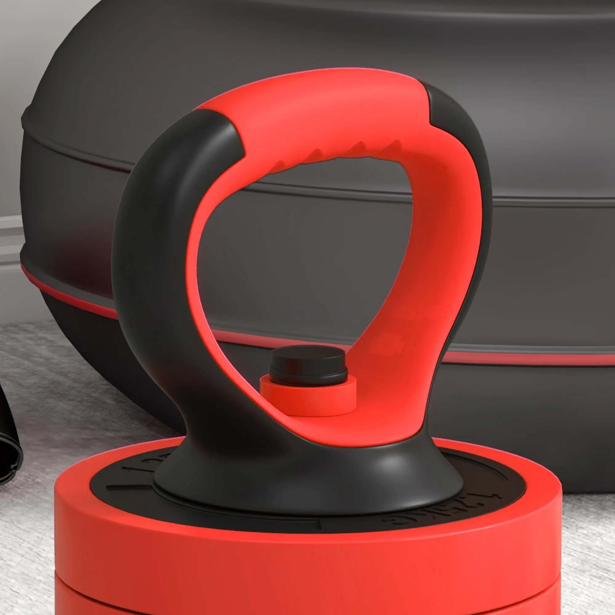 Набор гантелей + штанга Sportnow A91-287V02RD 30kg (Red) - 5