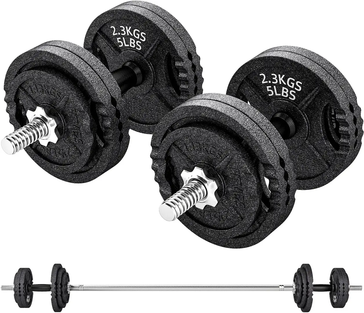 Набор гантелей + штанга Sportnow A91-425V00BK 42kg (Black)