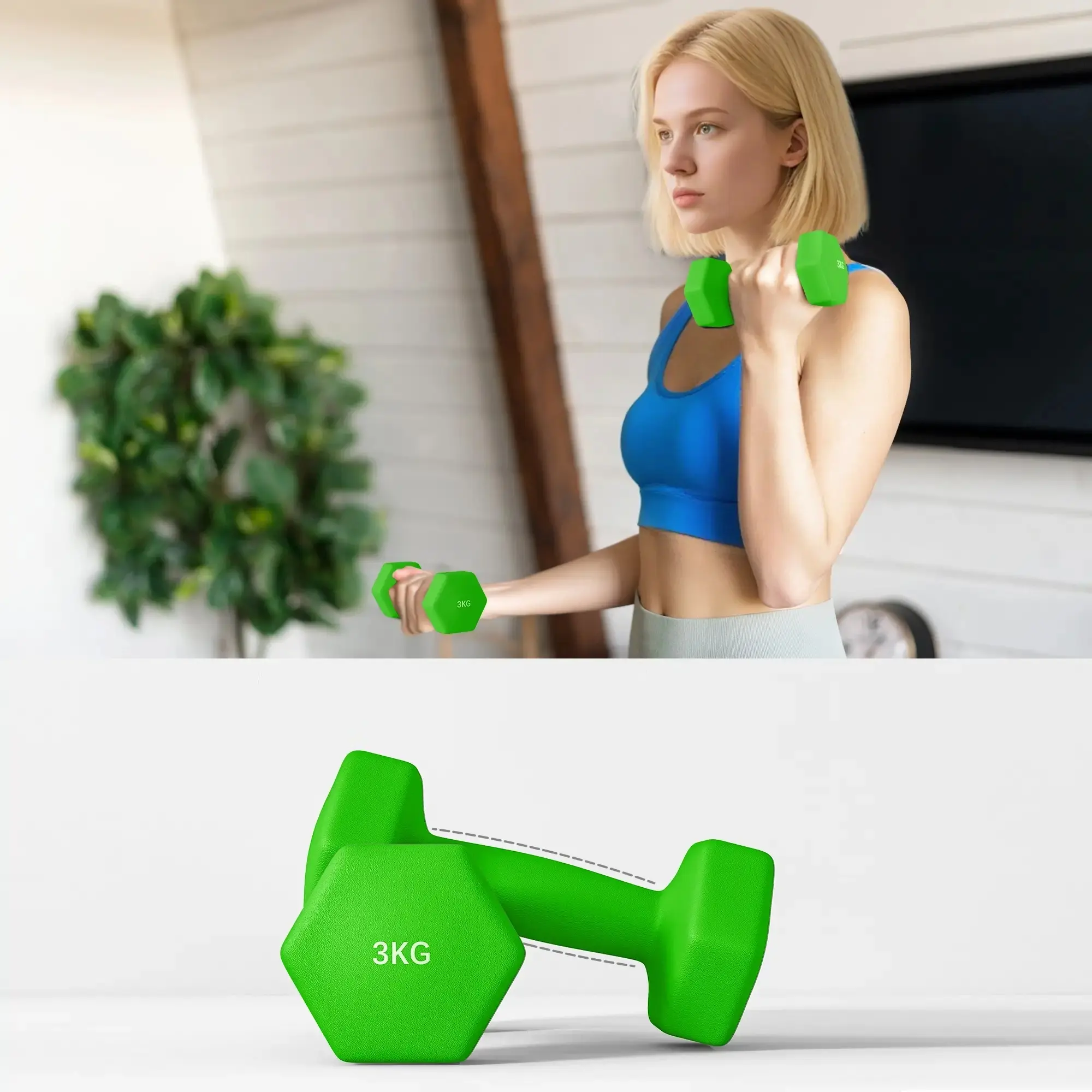 Набор гантелей Sportnow A91-317V00MX 12kg (Multicolor) - 3