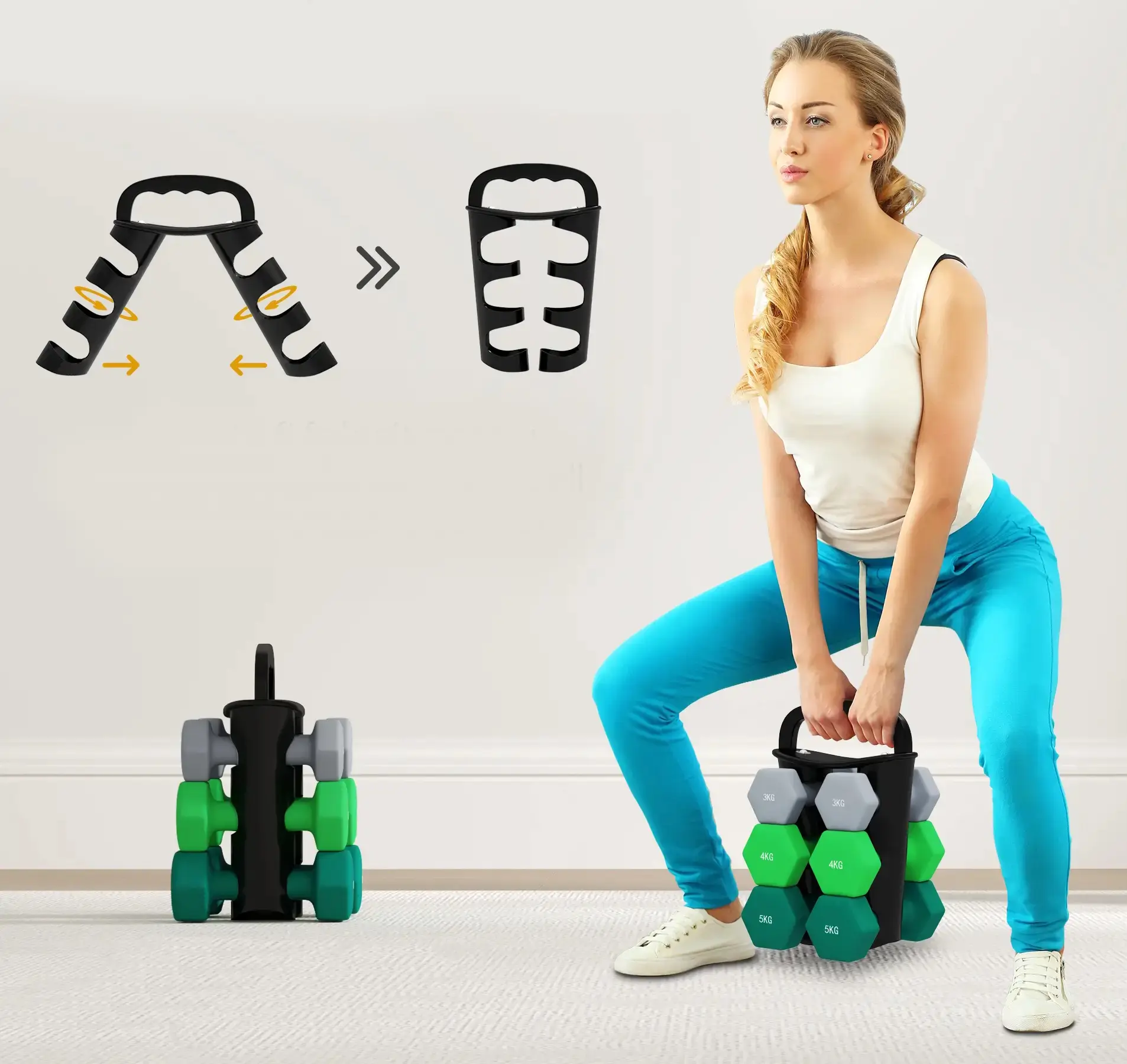 Набор гантелей Sportnow A91-360V02MX (Multicolor) - 6