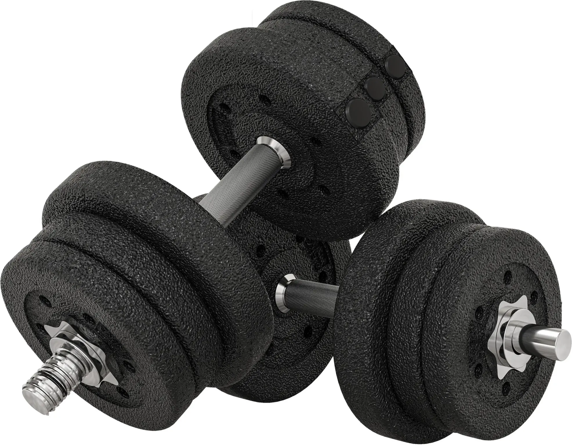 Набор гантели Sportnow A91-139V04BK 25kg (Black) - 2