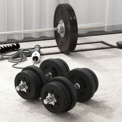 Набор гантели Sportnow A91-139V04BK 25kg (Black) Thumb