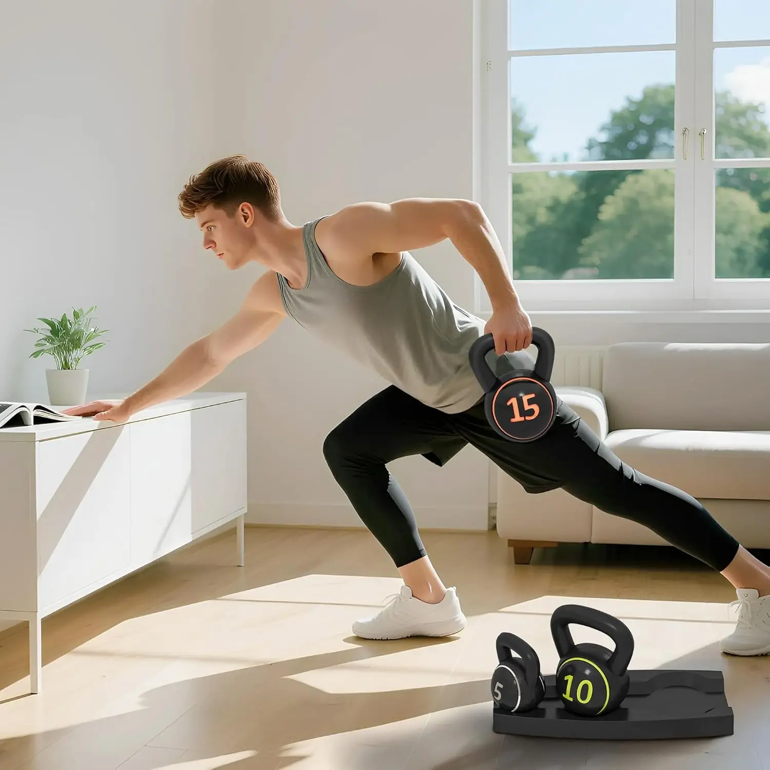 Набор гирь Sportnow A91-282V00BK (Black) - 4
