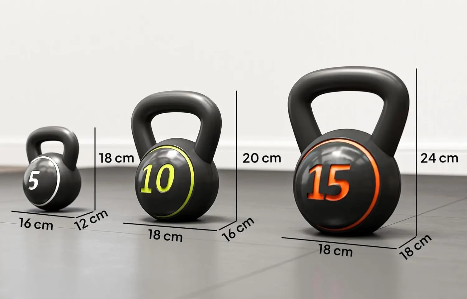 Набор гирь Sportnow A91-282V00BK (Black) - 6