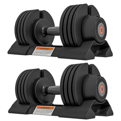 Set gantere reglabile Sportnow A91-335V03BK 2x10kg (Black) Thumb