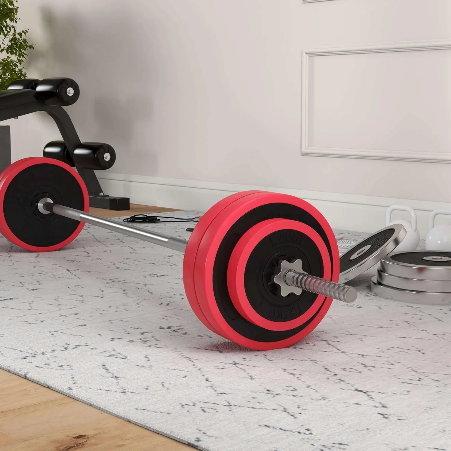 Штанга Sportnow A91-286V00RD 30kg (Red) - 2