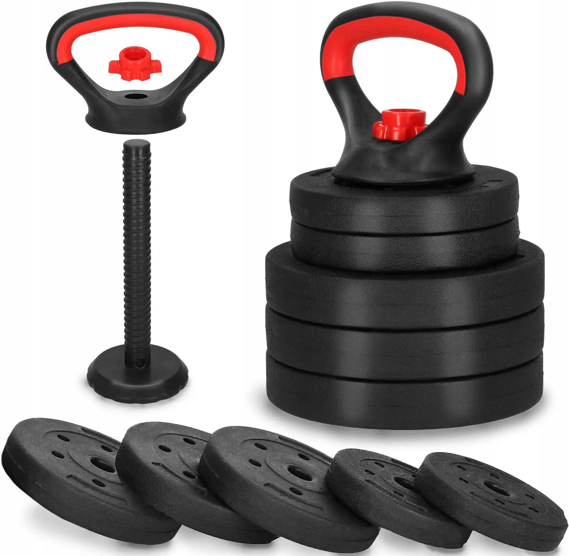 Регулируемая гиря Springos FA1673 10kg (Black) - 4