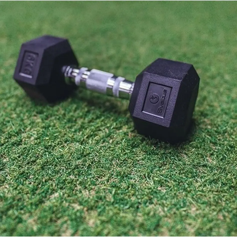 Gantera cauciucata Sveltus 1222 2kg (Black) - 2