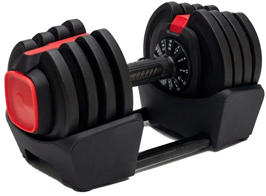 Набор гантели + штанга + гири 3в1 TechFit TF22W21 (Black/Red)