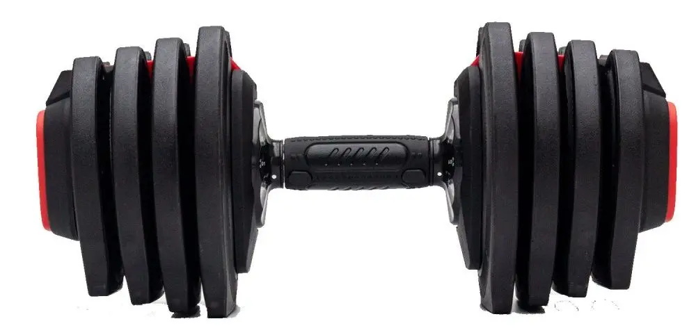 Набор гантели + штанга + гири 3в1 TechFit TF22W21 (Black/Red)