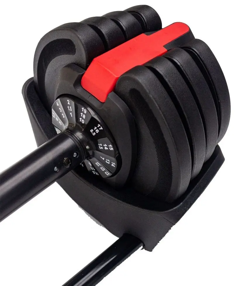 Набор гантели + штанга + гири 3в1 TechFit TF22W21 (Black/Red)