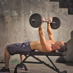 Set greutati cu haltera The Way OW1305 36kg (Black/Crome) Thumb