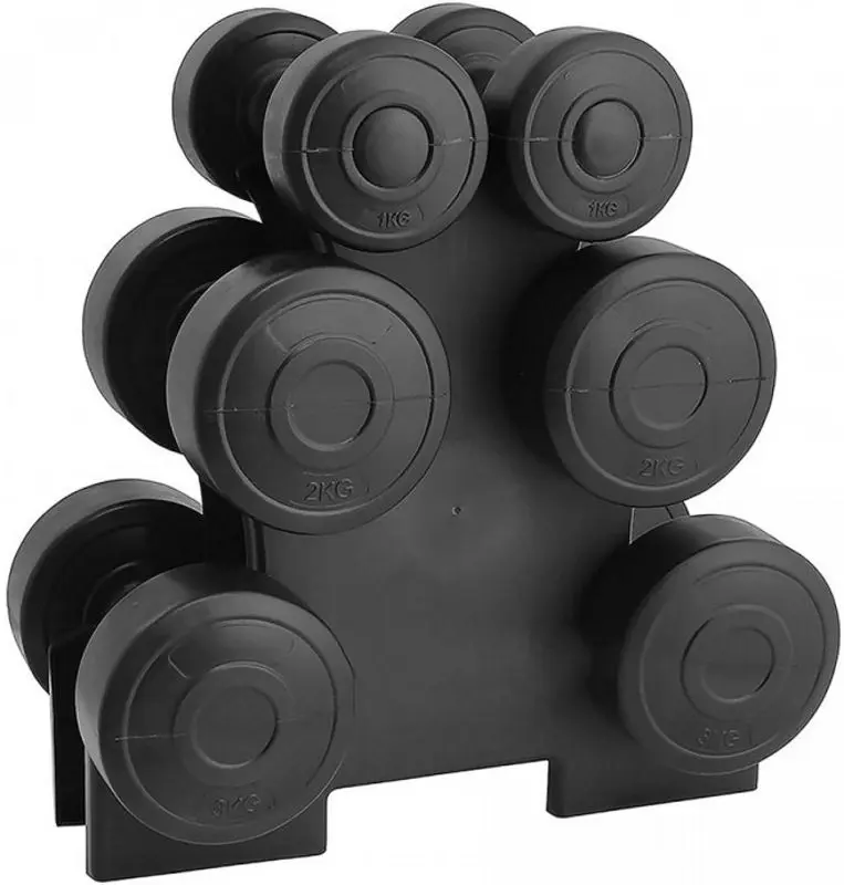 Set gantere TheWay Fitness FIT-ADB12 12kg (Black)