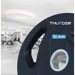 Disc olimpic Thunder Olympic Plate 10kg (Black) Thumb