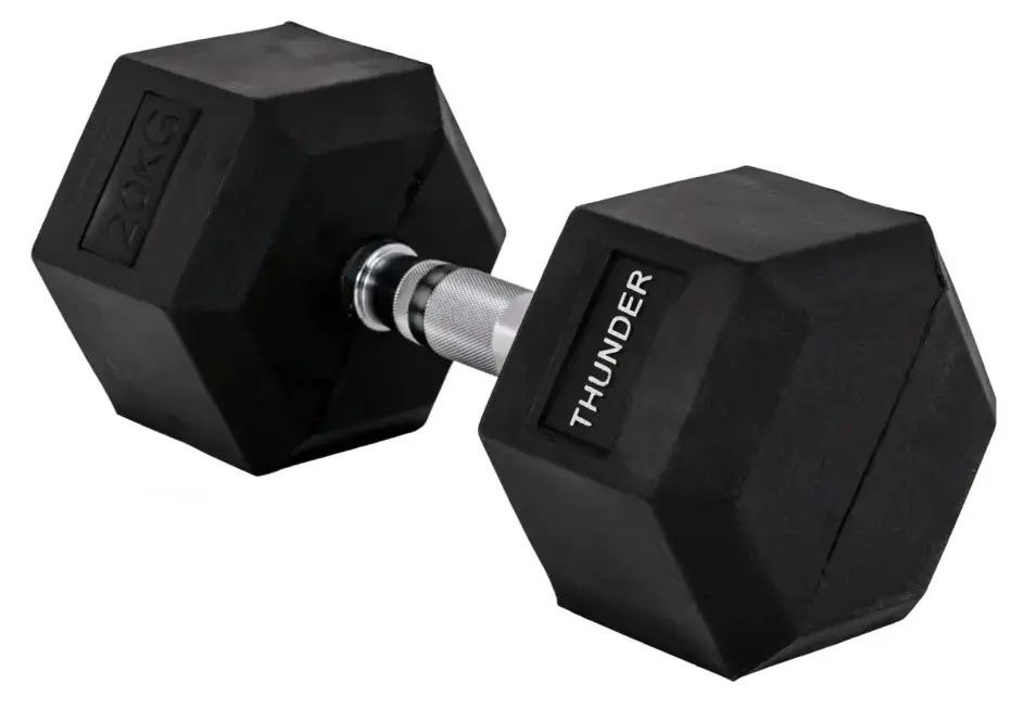 Гантели Thunder Hexagonal Dumbbells 10kg (Black) - 2