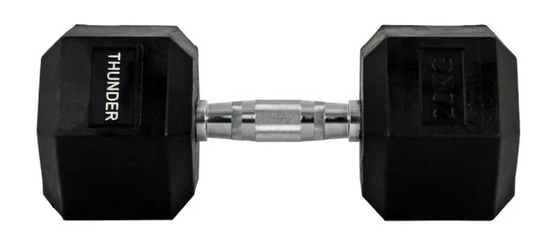 Гантели Thunder Hexagonal Dumbbells 10kg (Black) - 3