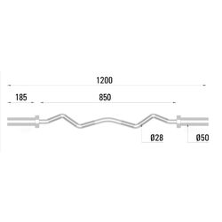 Гриф олимпийский Toorx BCO-120 120cm (Chrome) Thumb