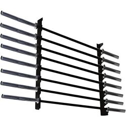 Настенная подставка для штанг Toorx RPB-8 (Black) Thumb