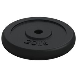 Диск олимпийский VidaXL 427714 2x20kg (Black) Thumb