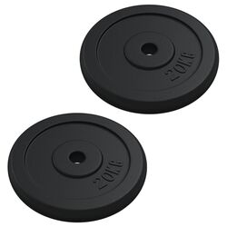 Диск олимпийский VidaXL 427714 2x20kg (Black)