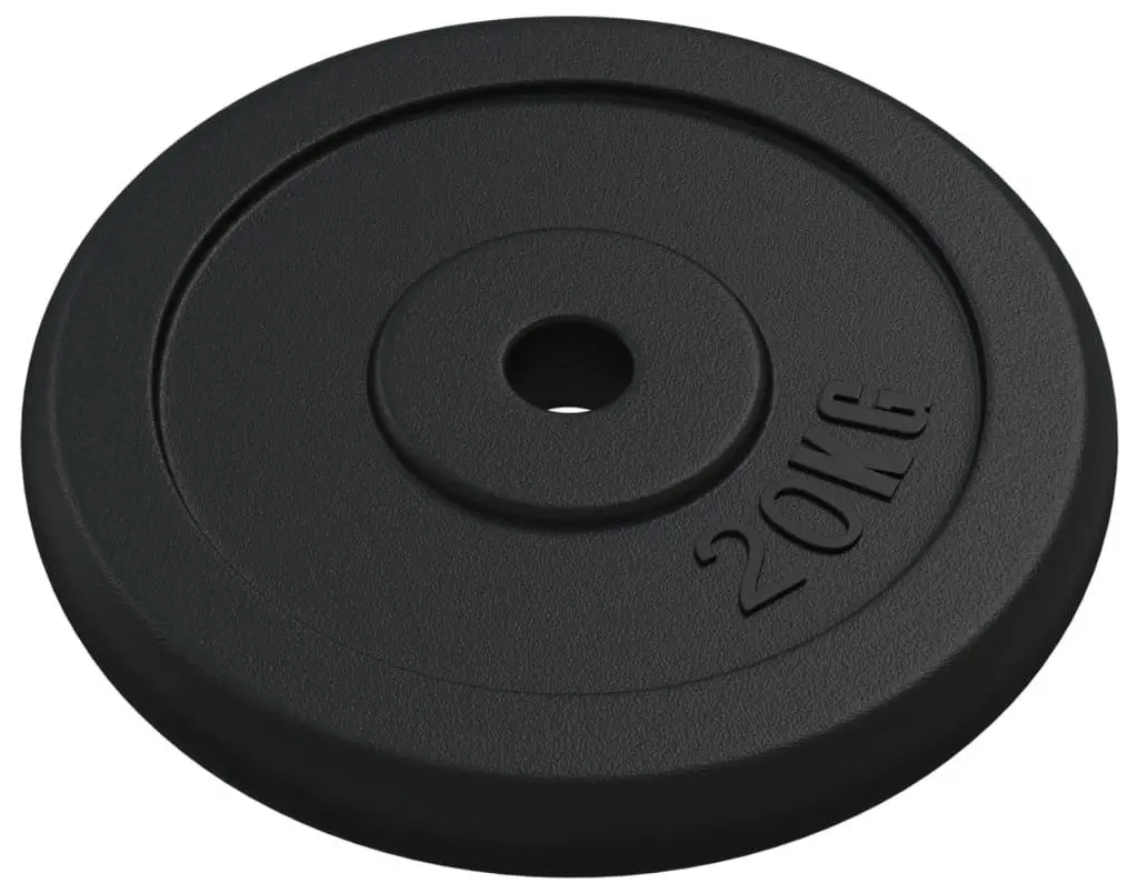 Диск олимпийский VidaXL 427714 2x20kg (Black) - 5