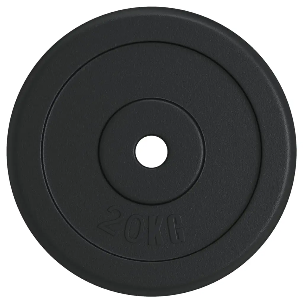 Диск олимпийский VidaXL 427714 2x20kg (Black) - 6