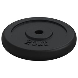 Диск олимпийский VidaXL 93643 20kg (Black) Thumb